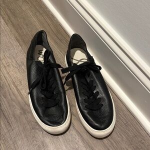 Sam Edelman Black Leather Sneakers